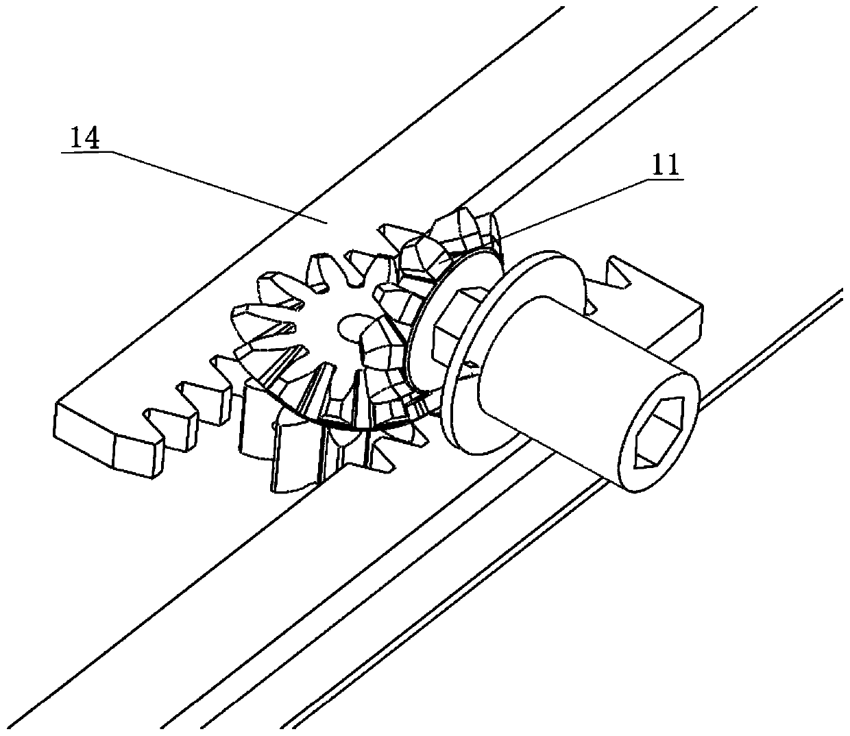 Electric cabinet closed drawer operating device