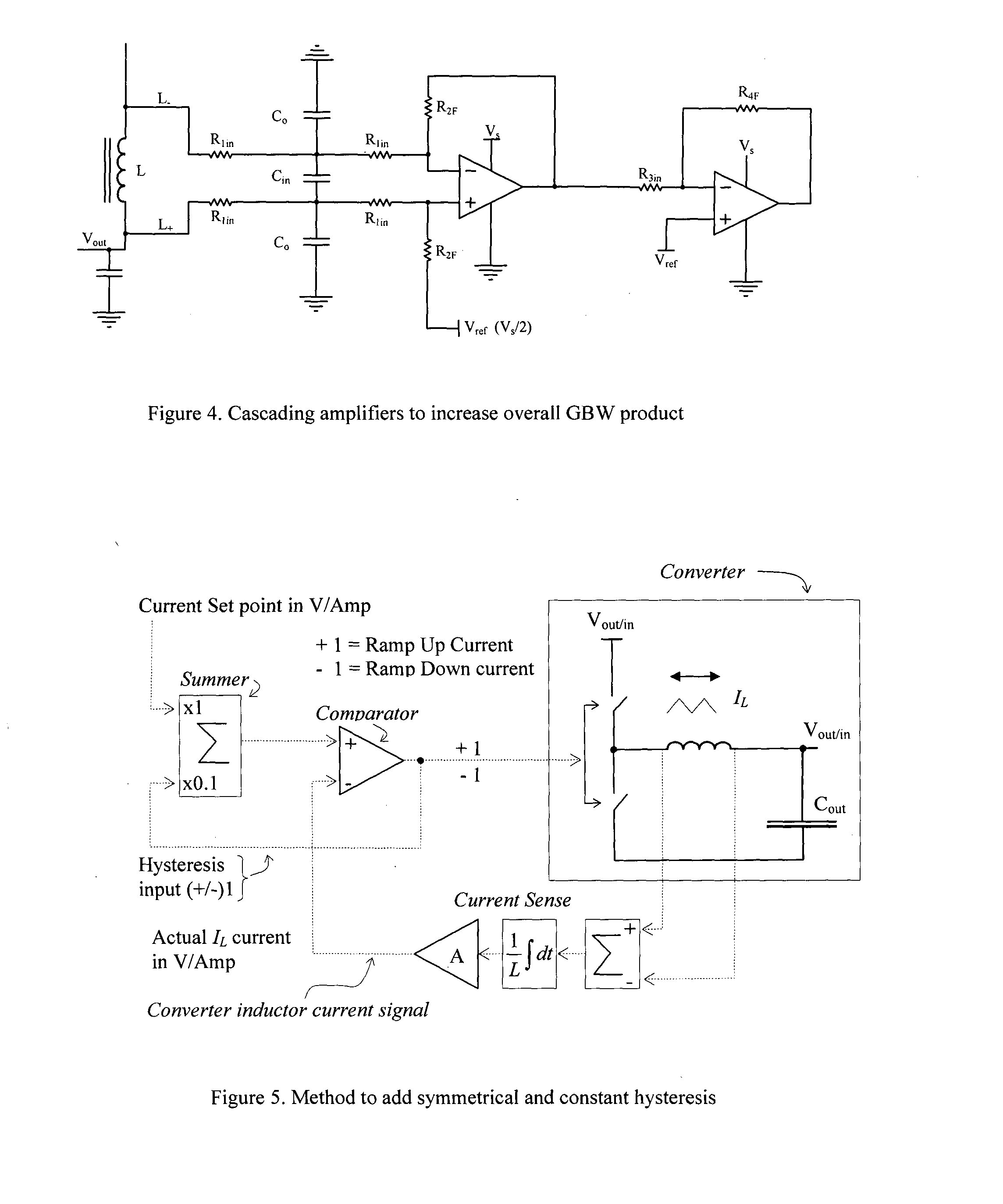 Hysteretic current mode controller for a bidirectional converter with lossless inductor current sensing