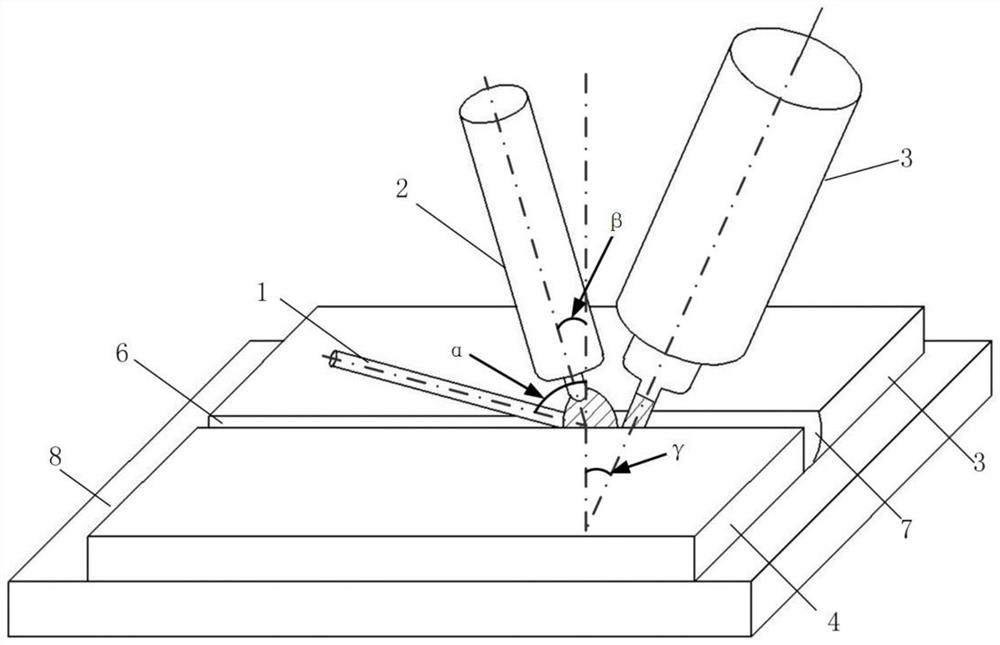 A gnawing-assisted arc melting-brazing method for dissimilar metals