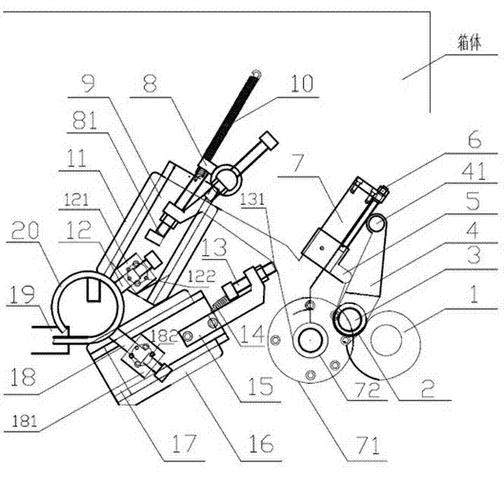 Variable diameter swinging mechanism of spring machine