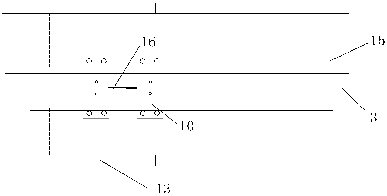 Fixing device of resistance strain extensometer and application thereof