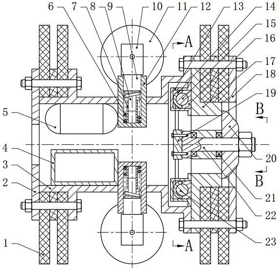 Speed-adjustable pig provided with rotary by-pass valve