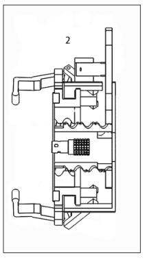 A small aerial array docking and separation mechanism and method satisfying electrical connection