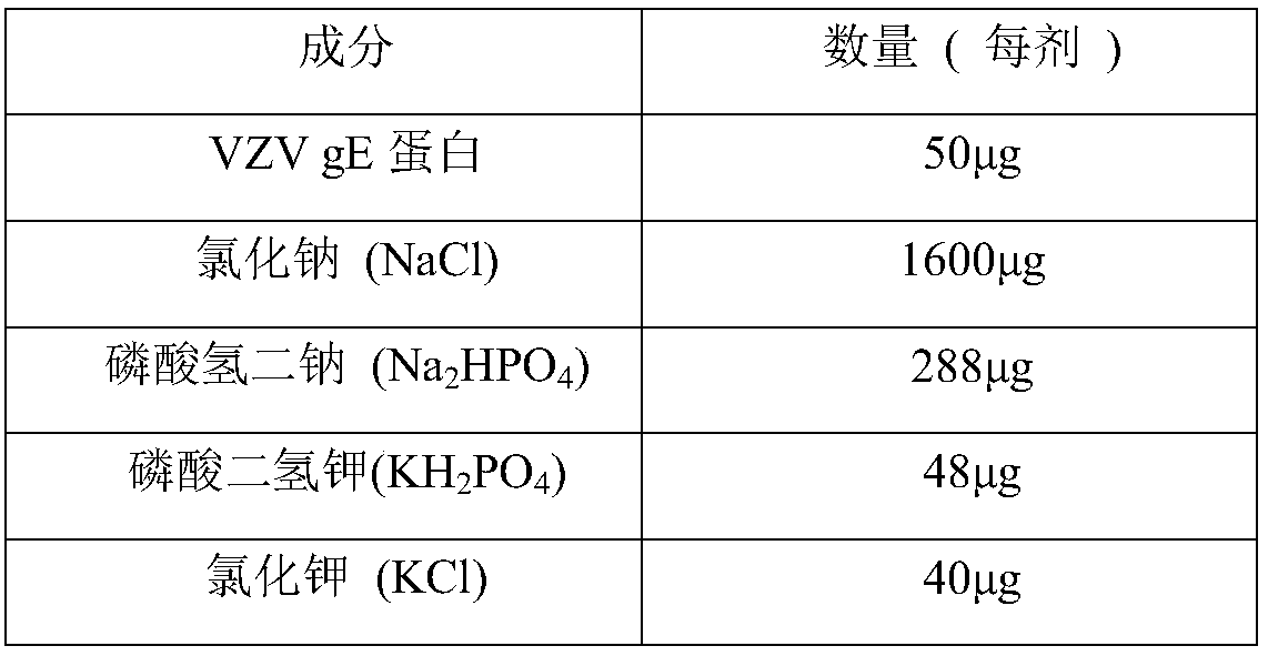 Herpes zoster vaccine, and preparation method and application thereof