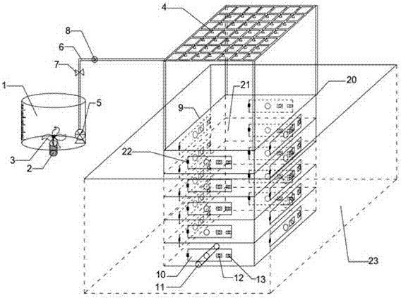 Device and method for tracking frozen soil active layer water movement and underground ice freeze-thaw process