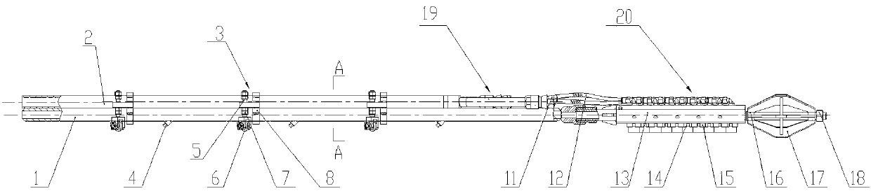 Steel pipe inner wall washing gun