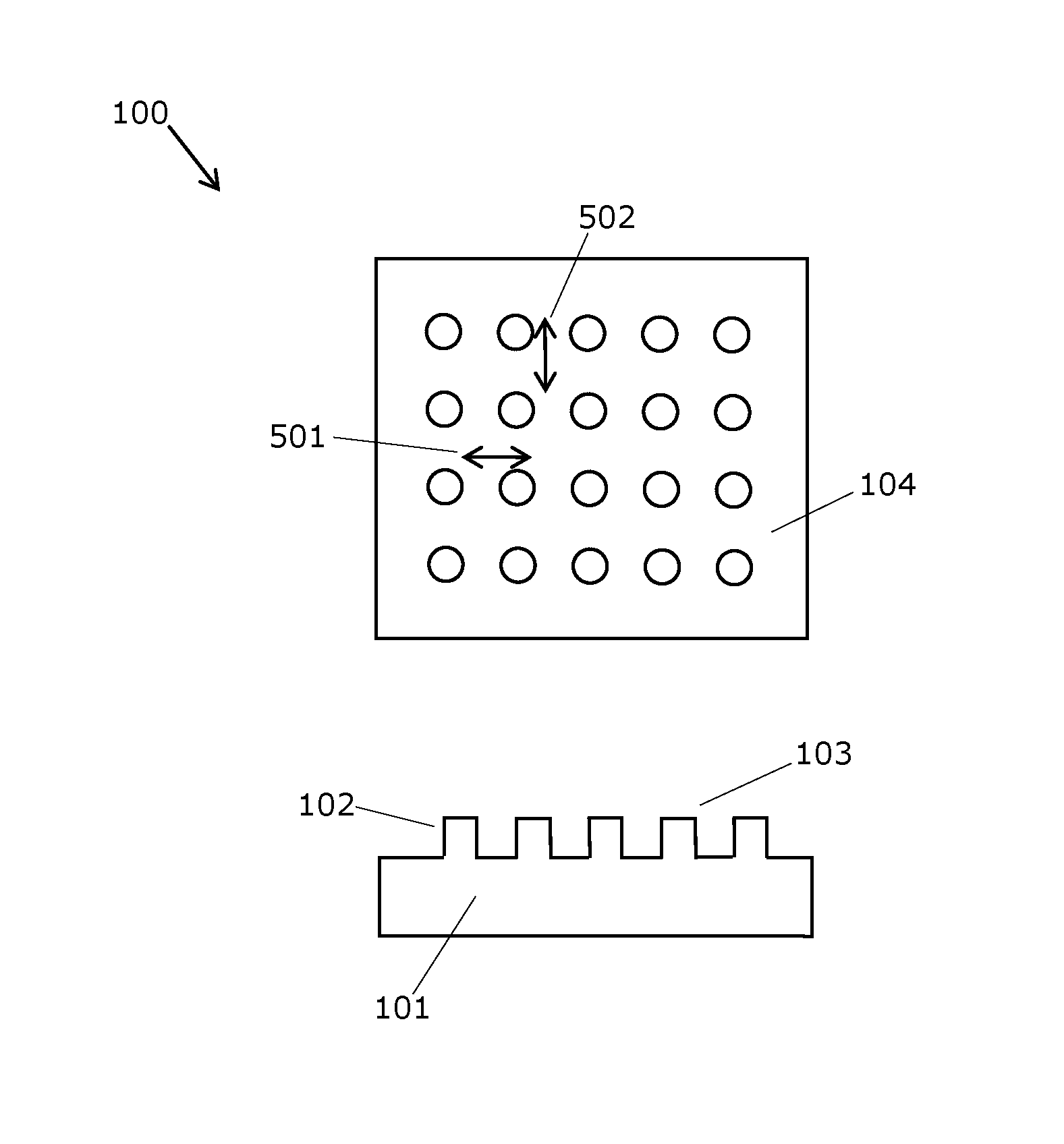 A nanostructured surface for grey scale colouring