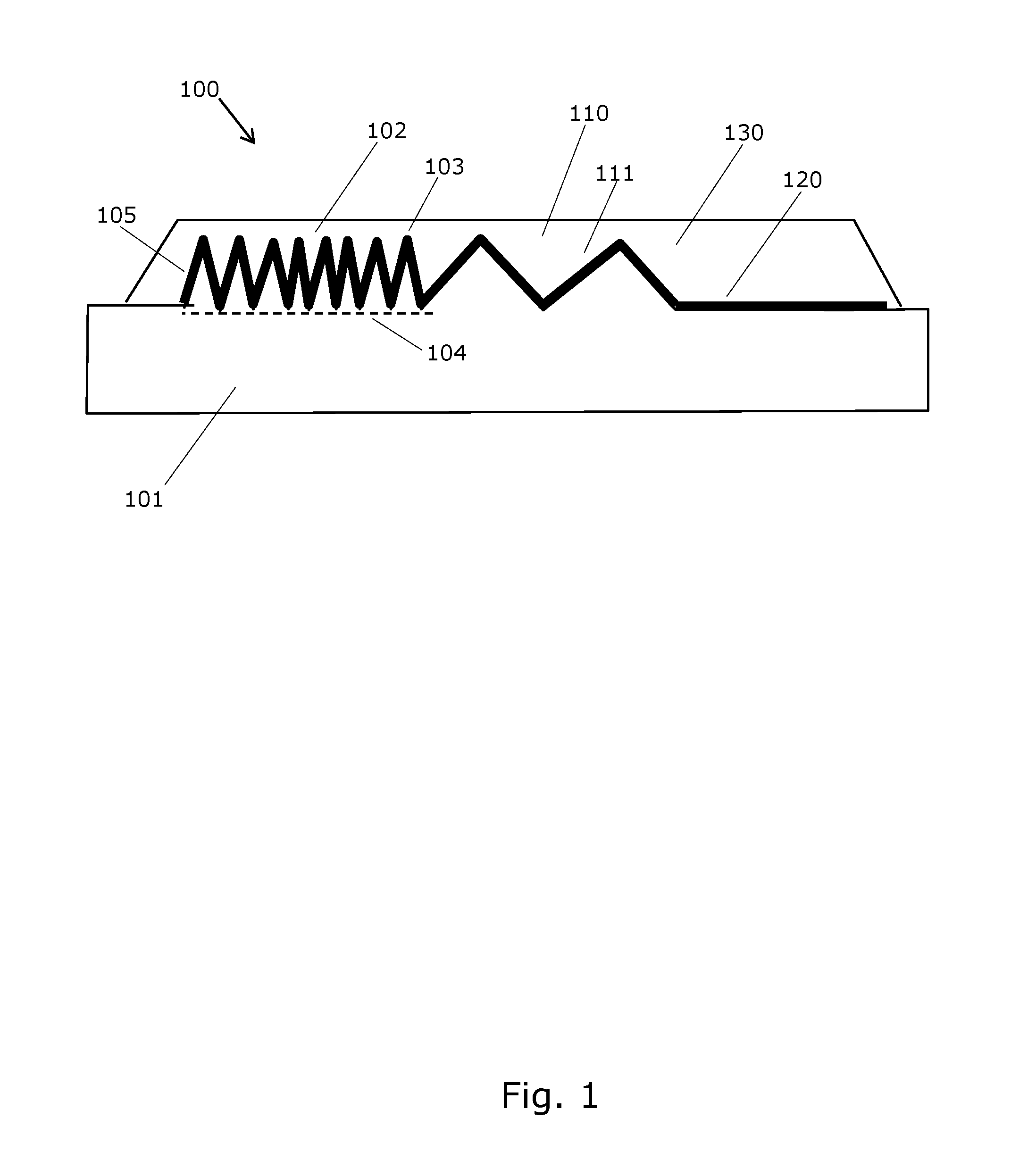 A nanostructured surface for grey scale colouring