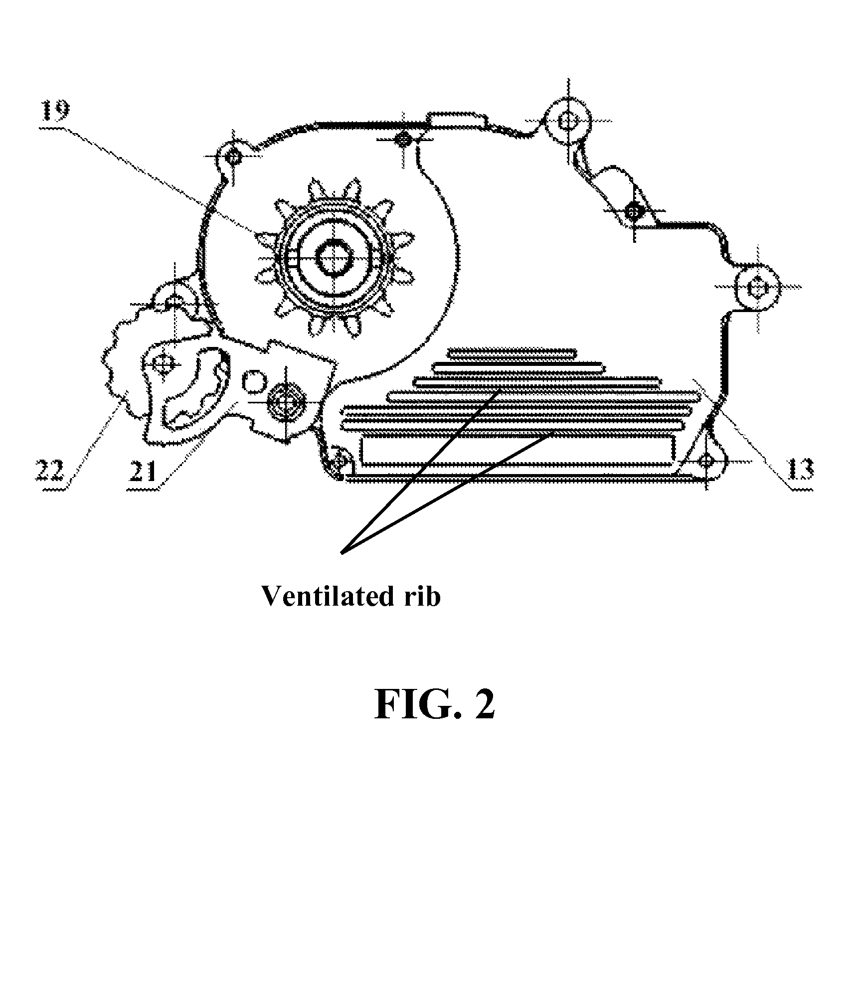 Middle electric motor drive unit for electric bicycle