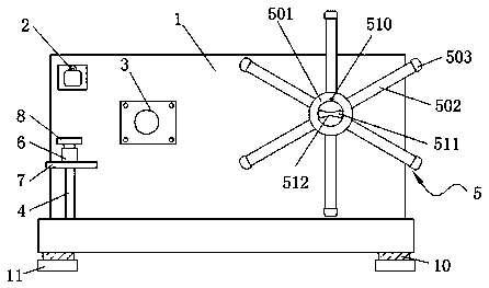 Yarn length measuring instrument facilitating unloading of yarns