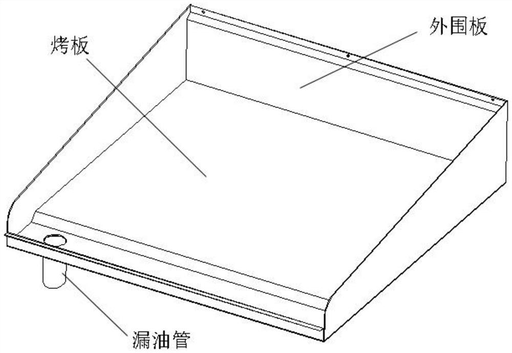 Laser welding production process for baking plate