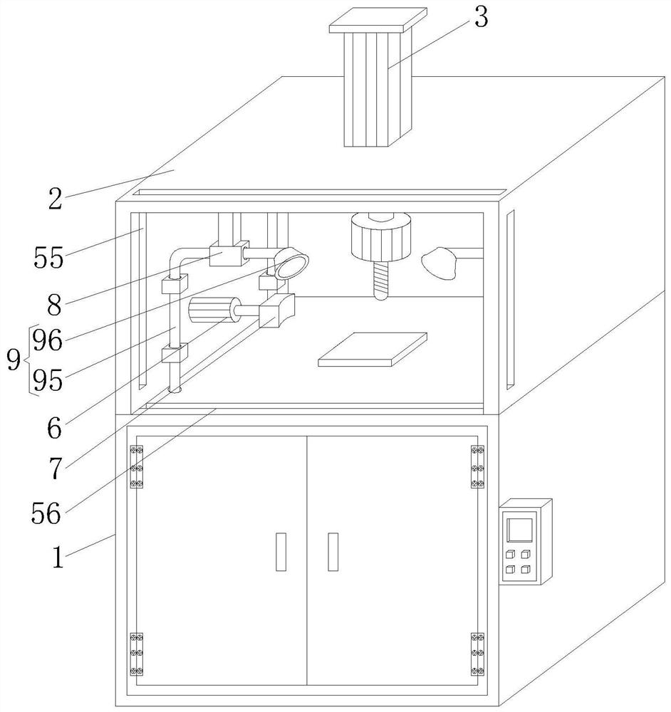 Intelligent manufacturing equipment capable of preventing chipping interference on basis of cutting principle