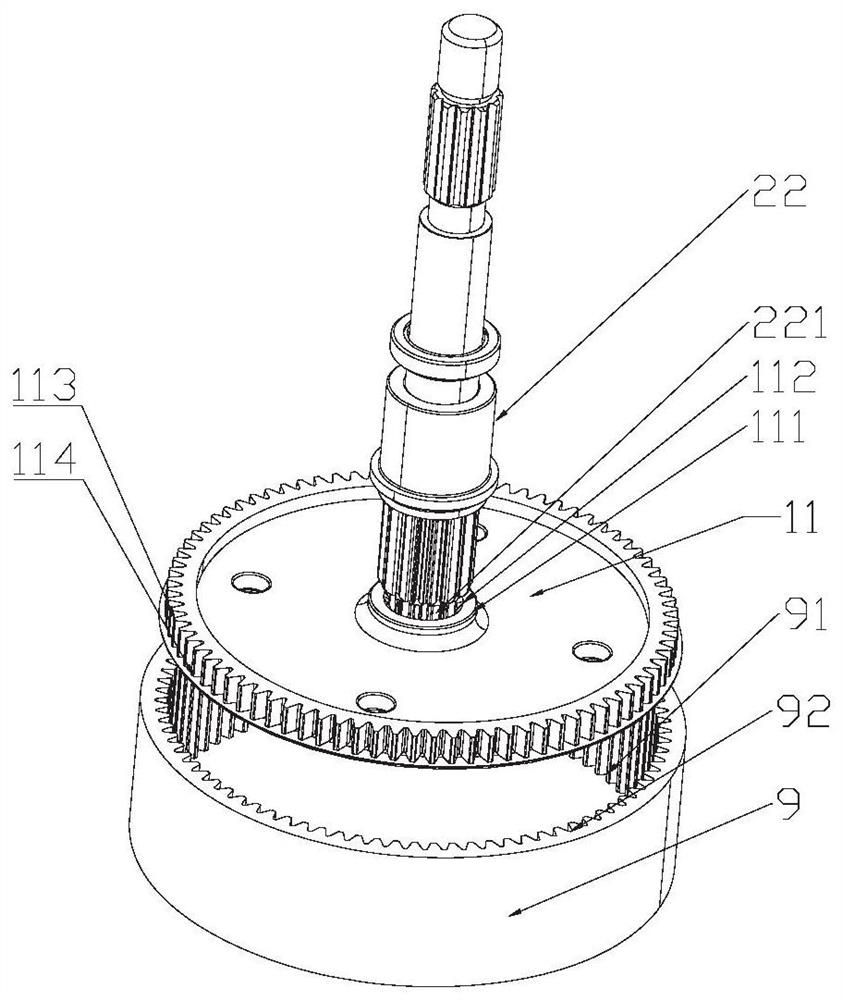 Washing machine deceleration clutch device and washing machine