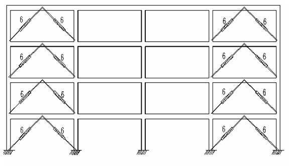 Buckling restrained energy-consumption supporting device of building frame structure