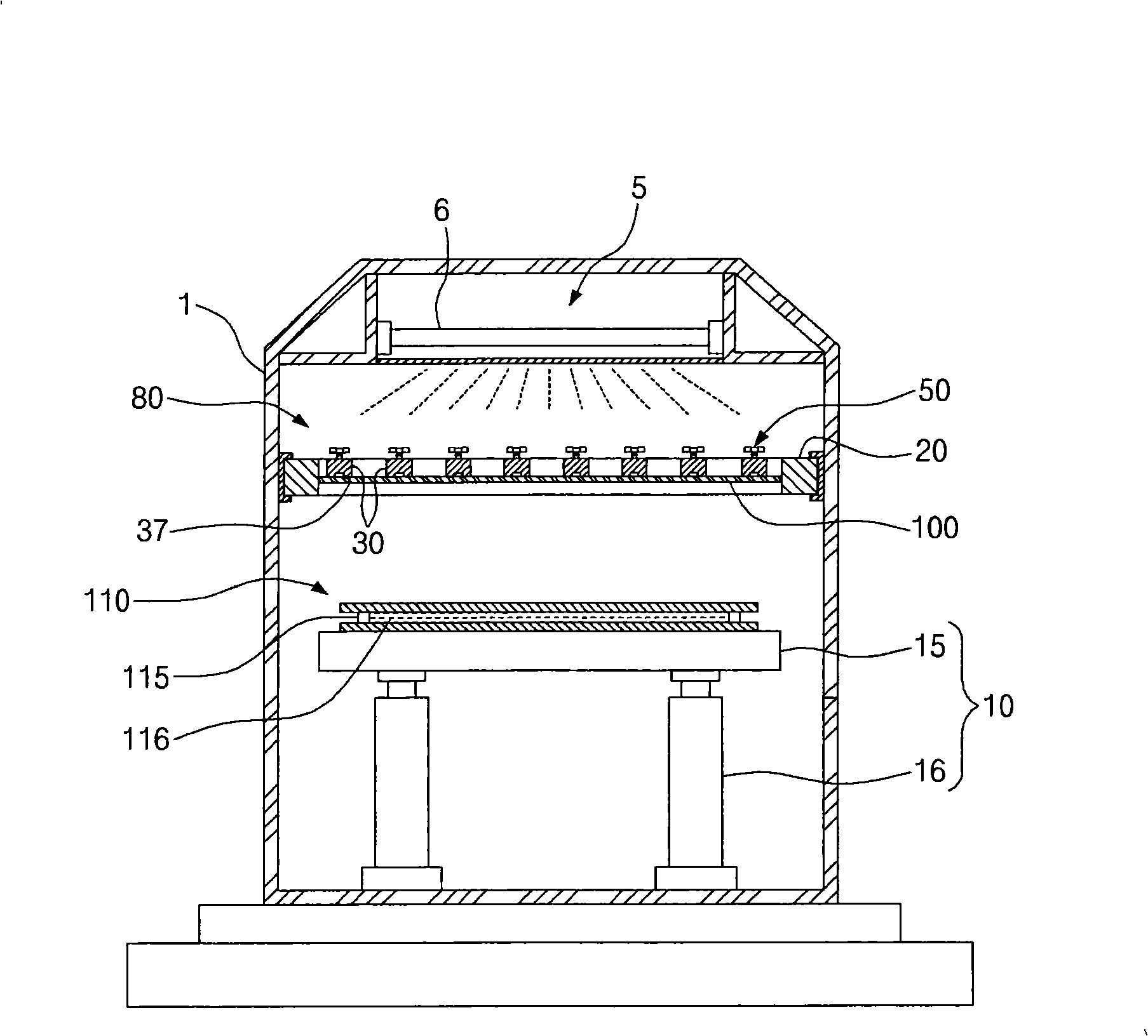 A fixing unit for sealant uv cure machine