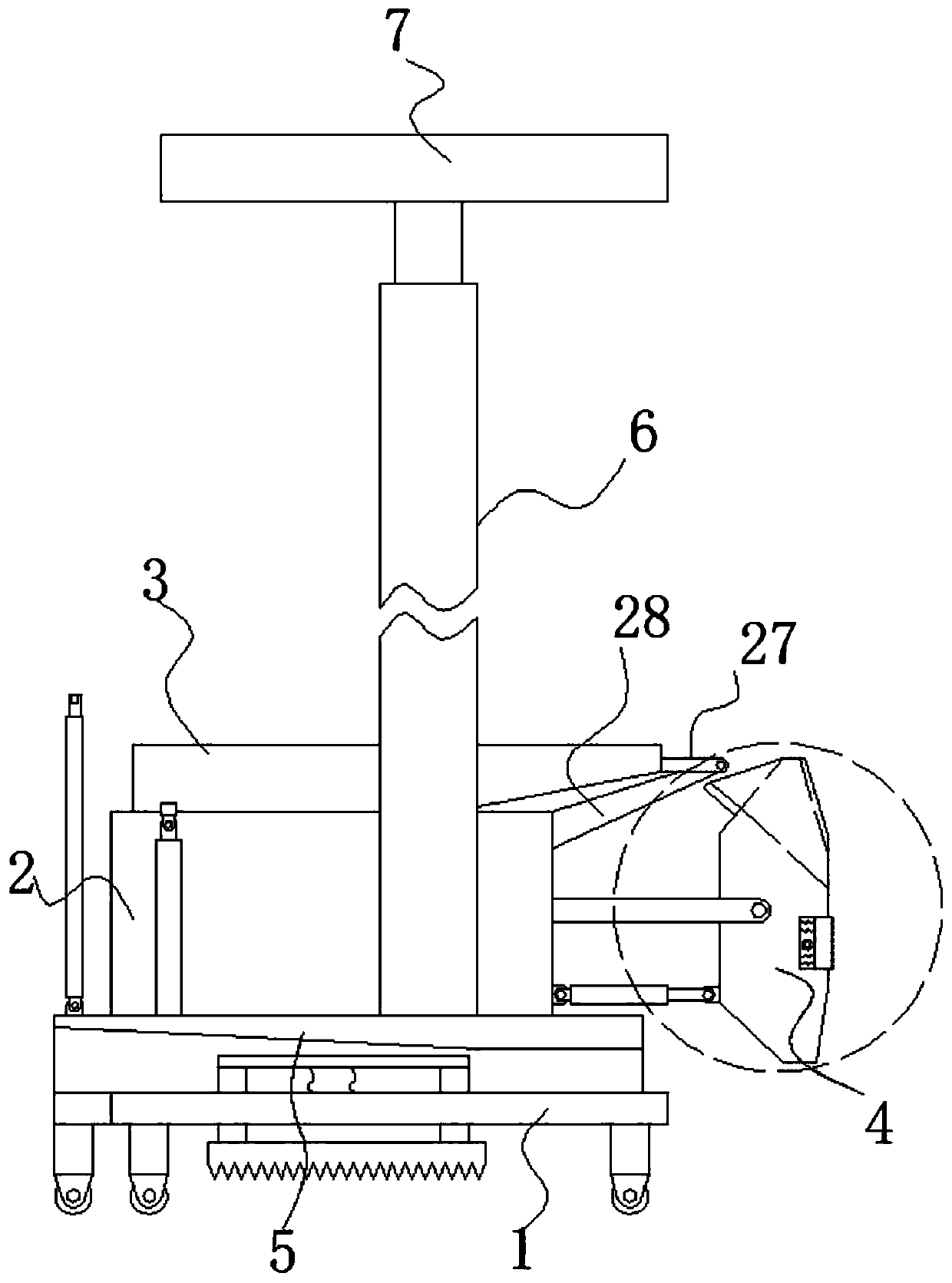 Plastering device of building wall