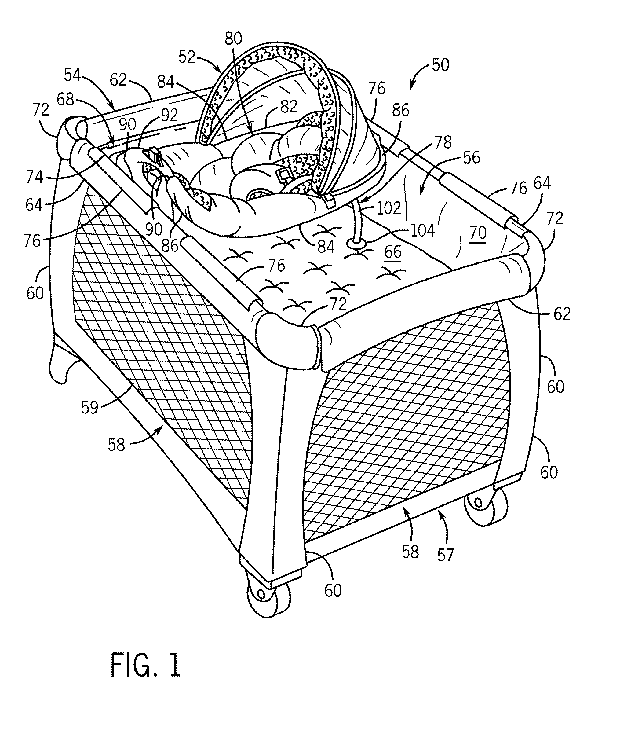 Child Containment System with Multiple Infant Support Modes