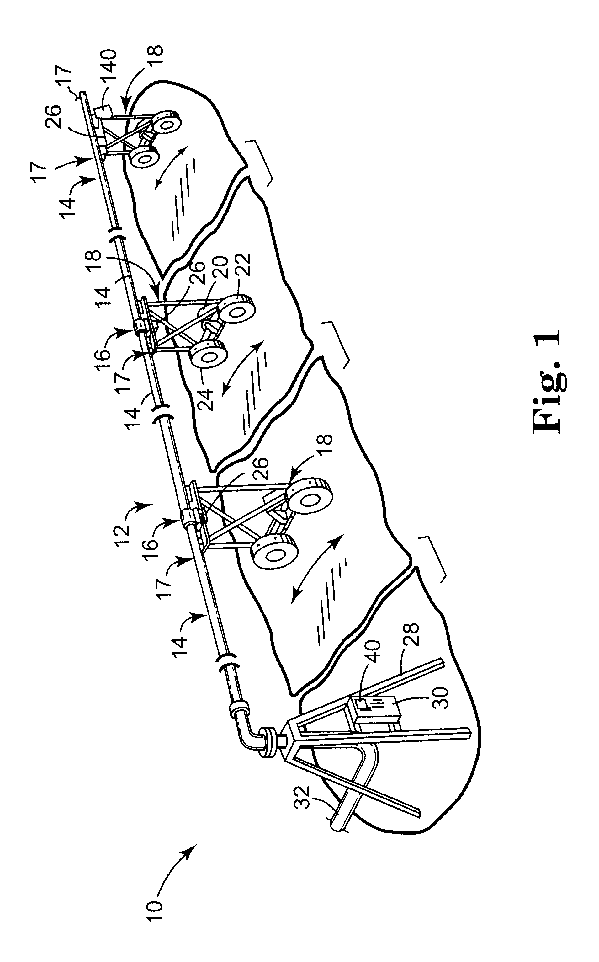 Irrigation positioning system