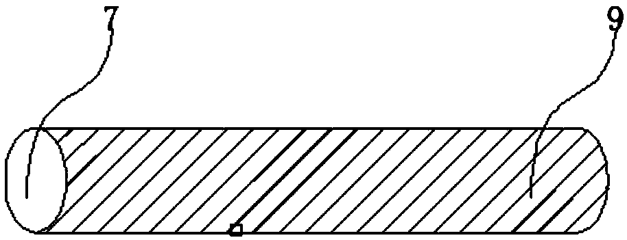 Film mulching device for metal inner wall and film mulching method