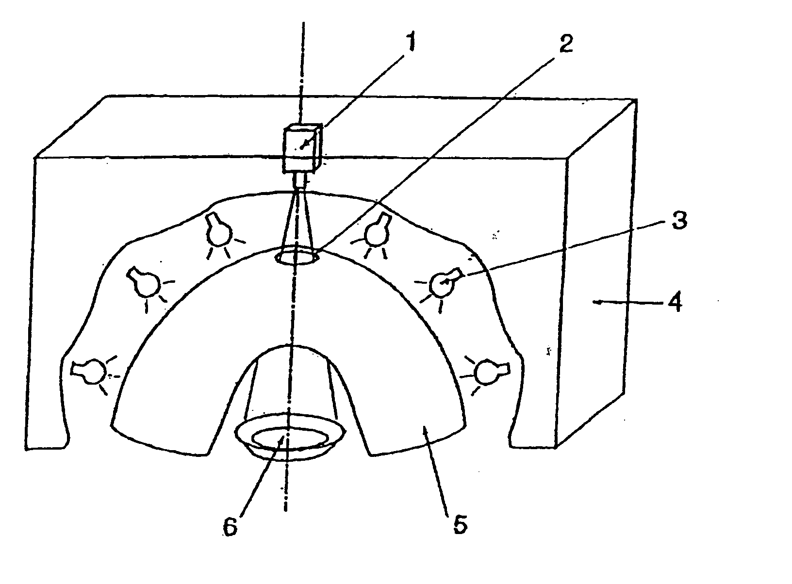 Device and method for optical control under diffuse illumination and observation means of crockery items or any glazed ceramic products