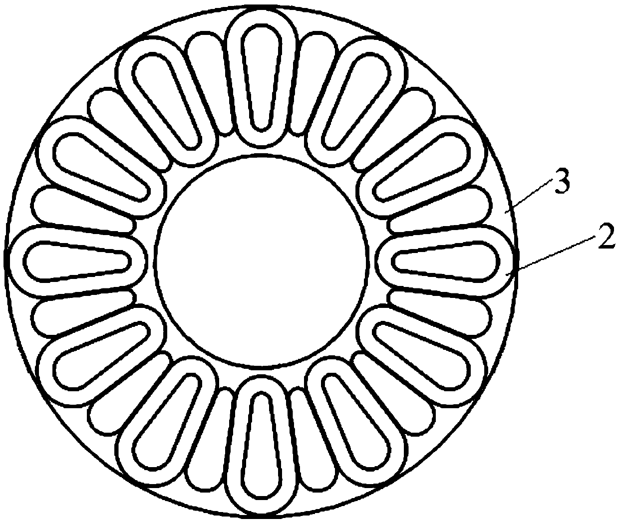 Axial flux motor applying soft magnetic powder core with high saturation induction density