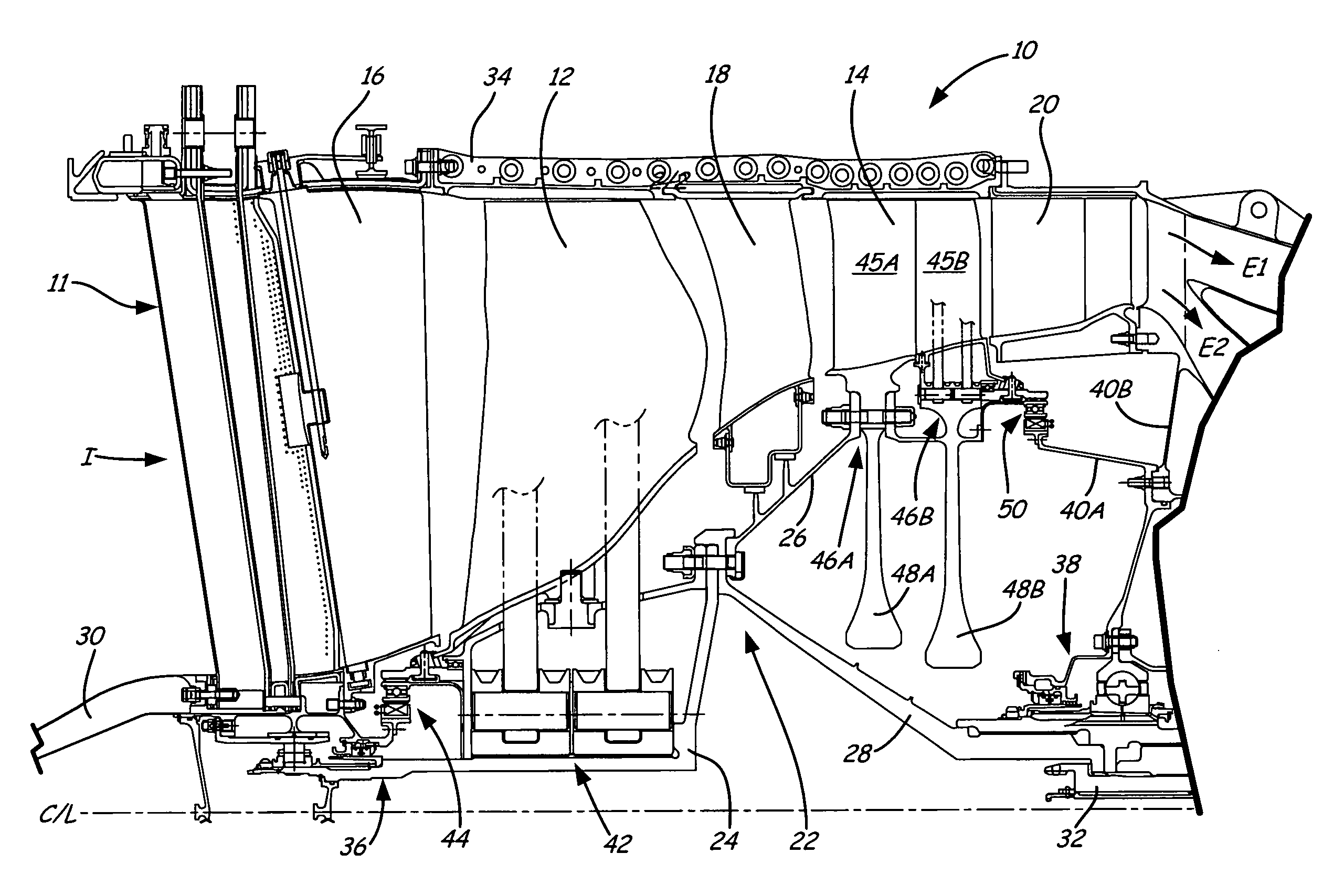 Variable rotor blade for gas turbine engine