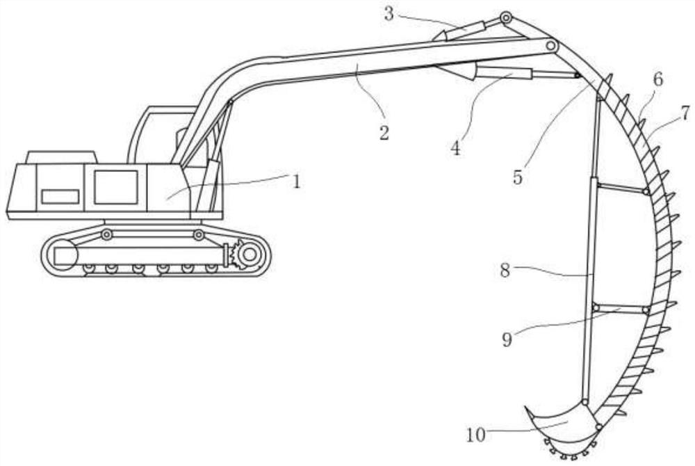 Vault planing and milling collaborative continuous jet grouting diaphragm wall construction method