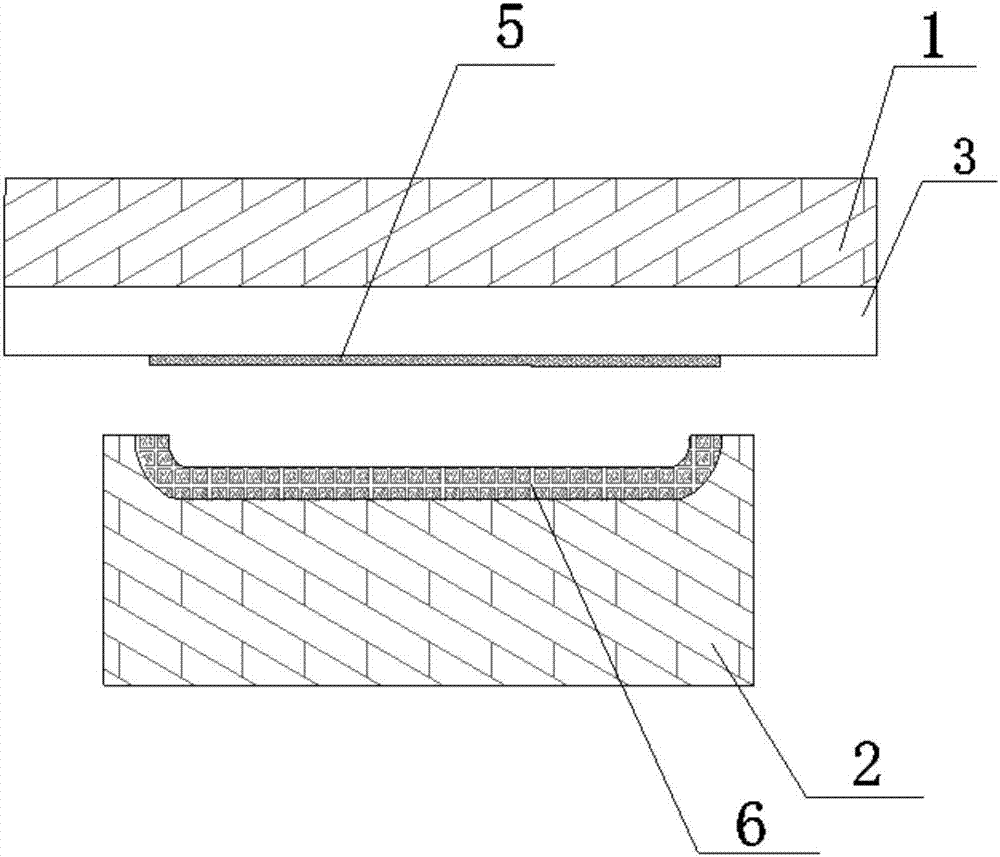 Airbag laminating device and method for curved glass on touch screen