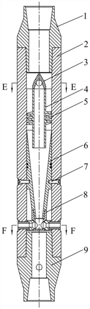 Underground rotational flow solid-liquid separation well drilling speed increasing tool