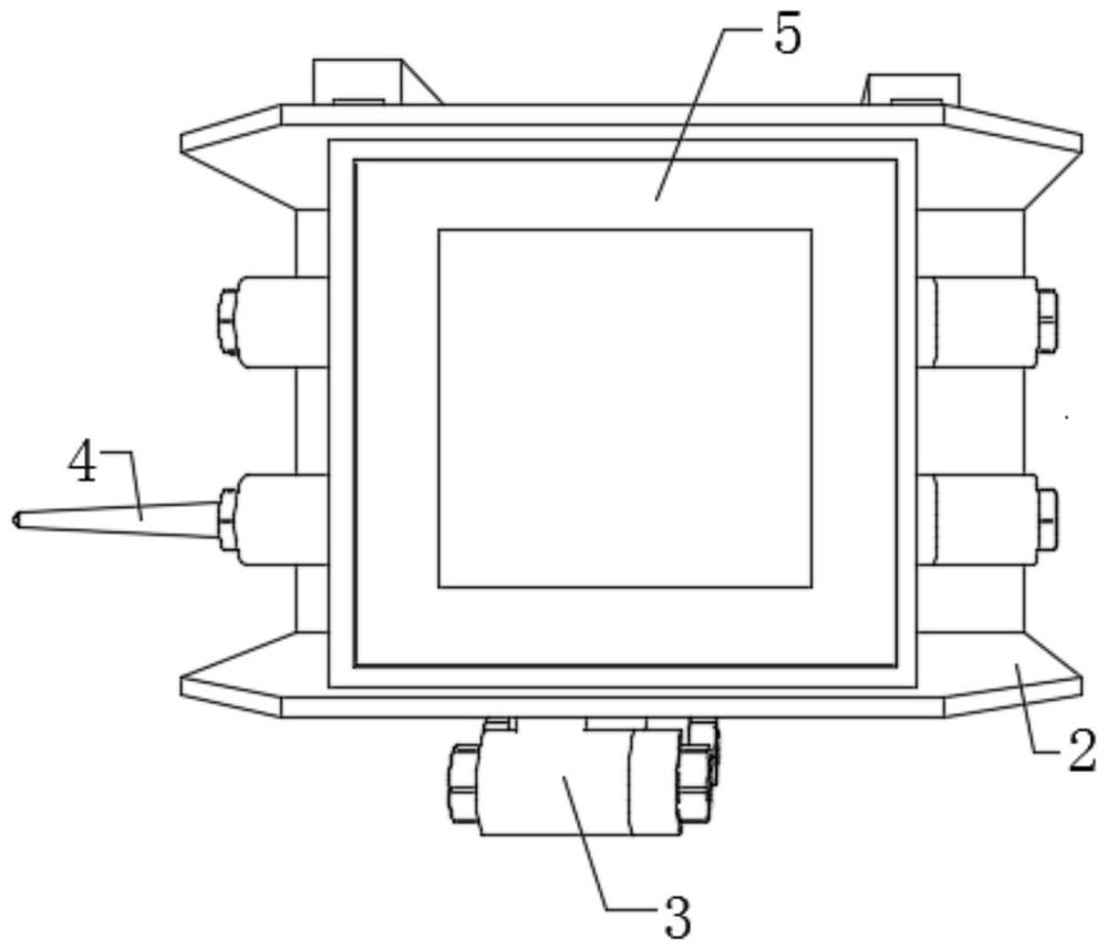 Control box of mining multifunctional automatic watering and dust falling device