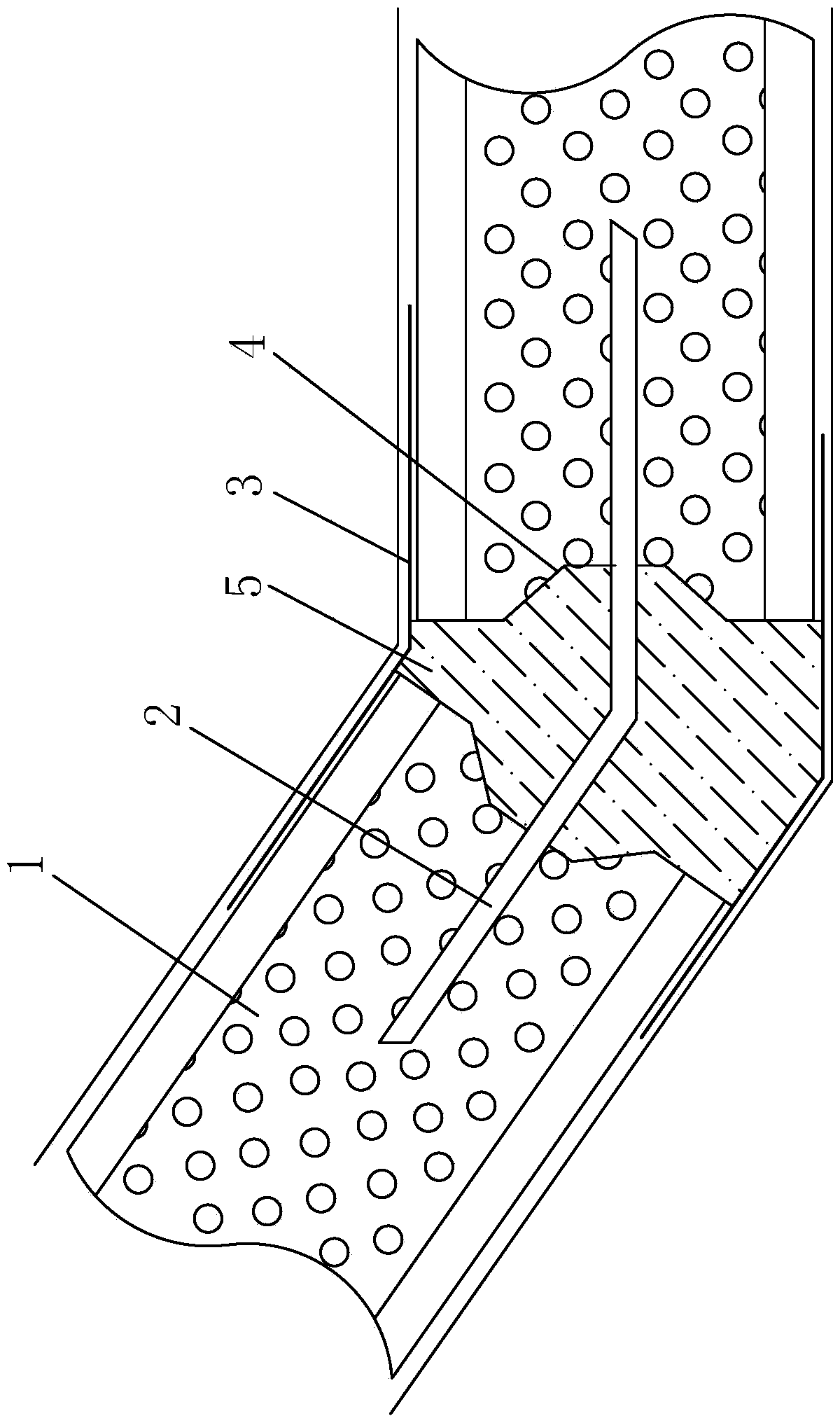 Single-layer any-angle connecting wallboard