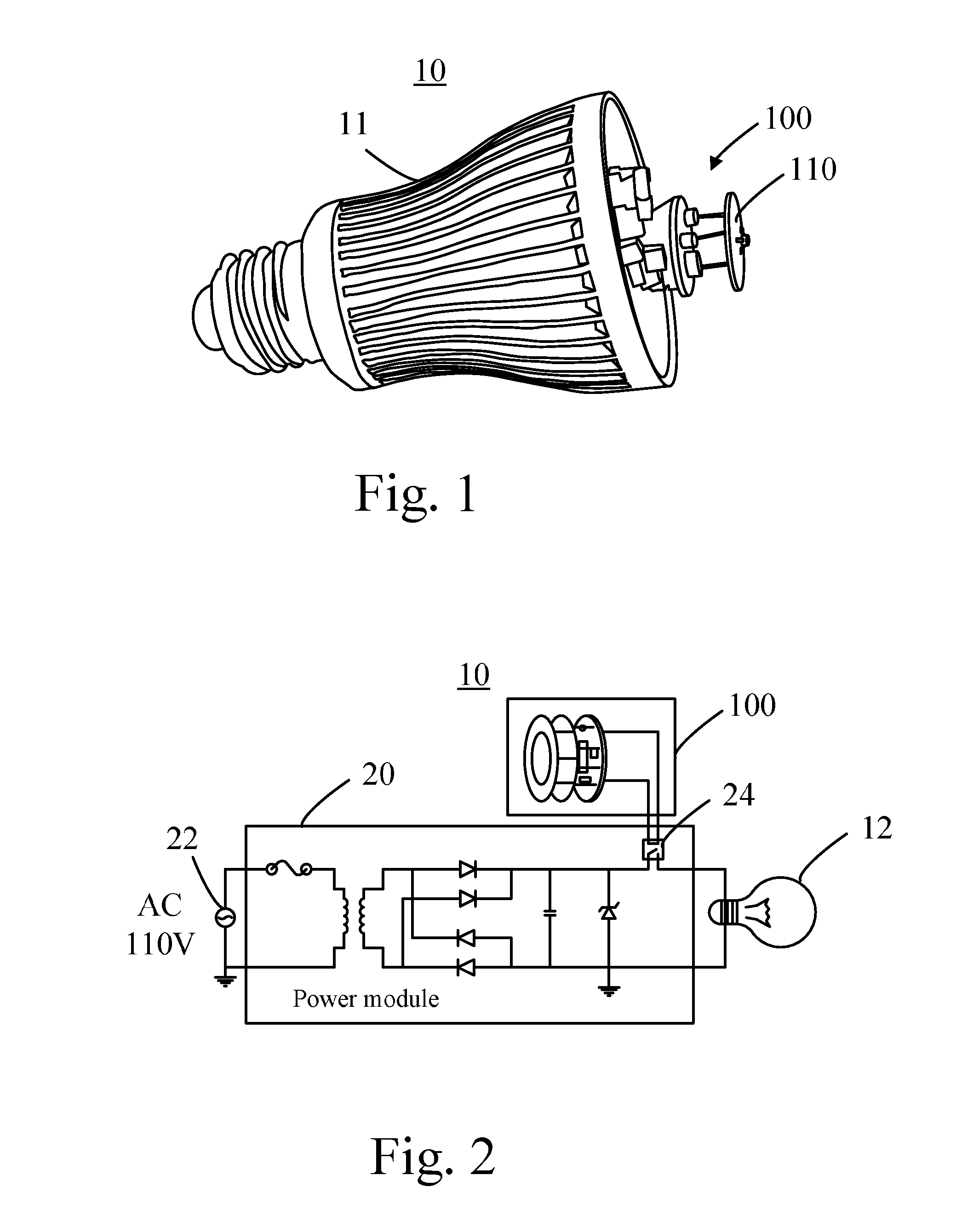 Lighting device with microwave detection function