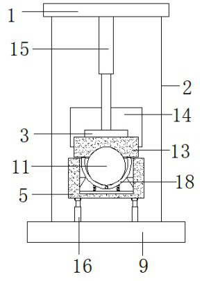 Rapid locating mechanism for stainless steel pipe production