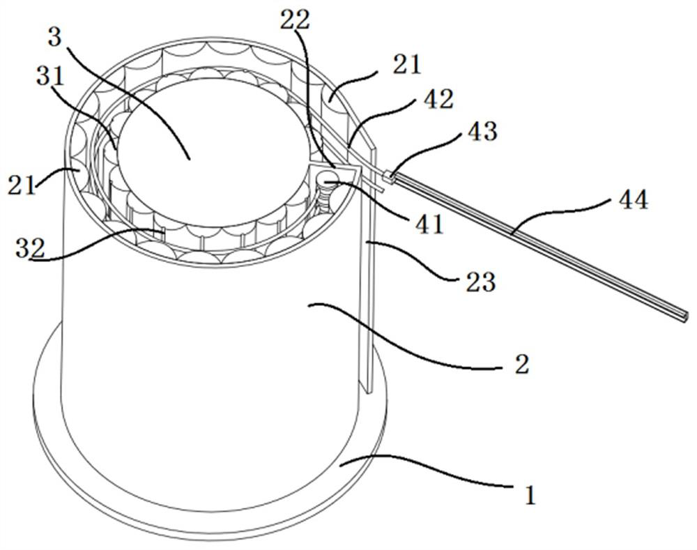 Fabric storage and display device and using method thereof