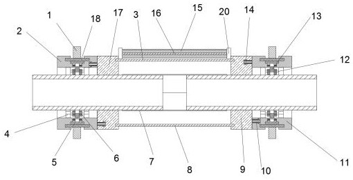 Cable interface quick binding device for hydroelectric power generation