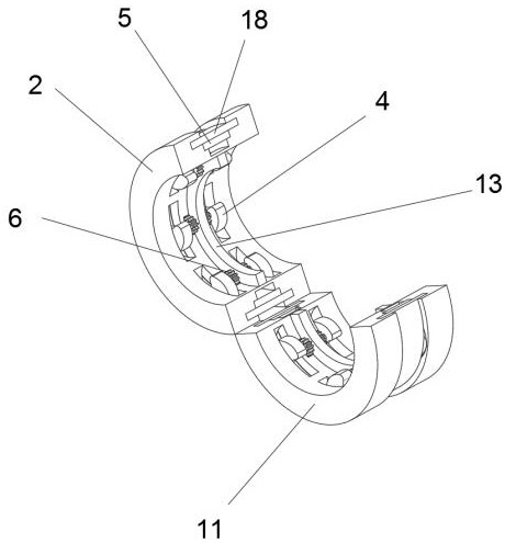 Cable interface quick binding device for hydroelectric power generation