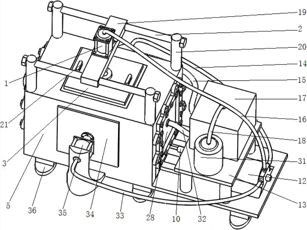 Large-scale real triaxial shear testing device and application thereof