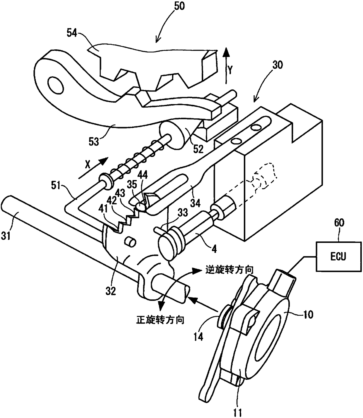 Control device and shift-by-wire system having the same