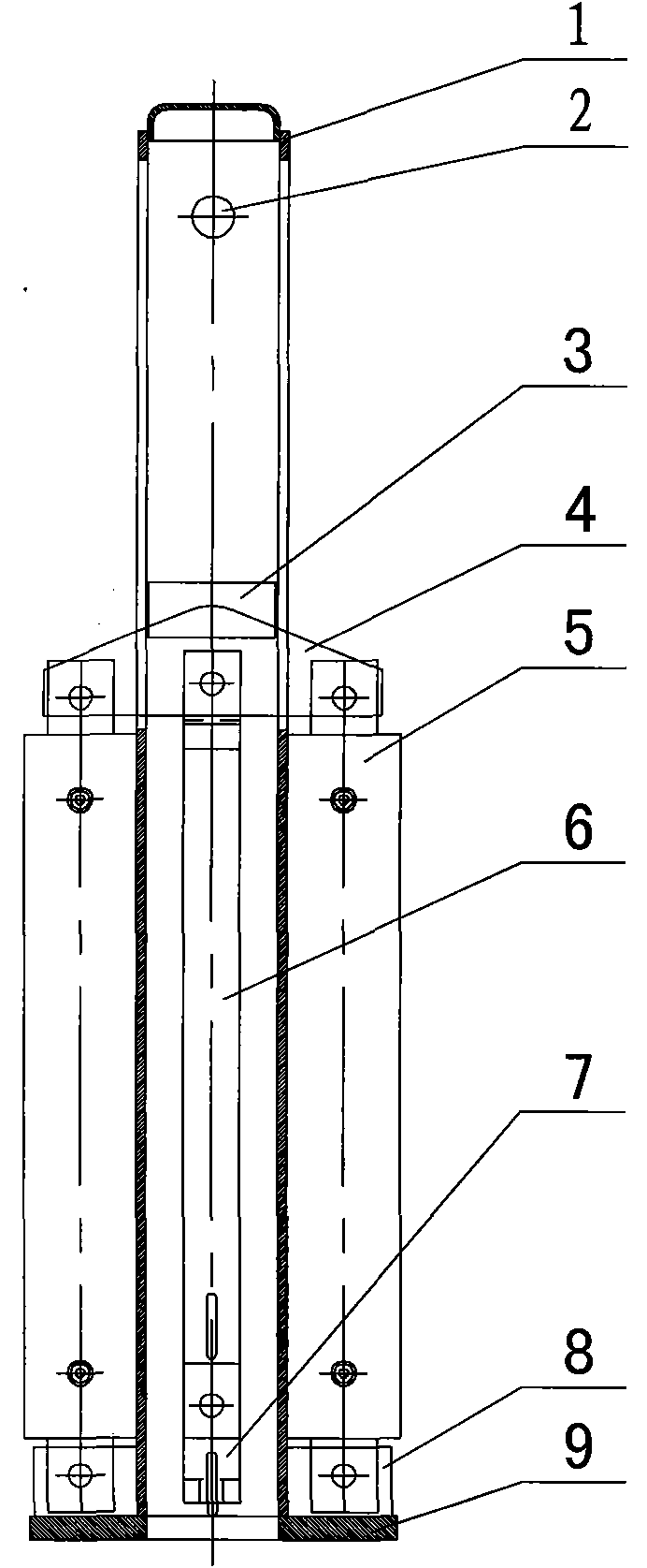 Double-cylinder hydraulic pin remover