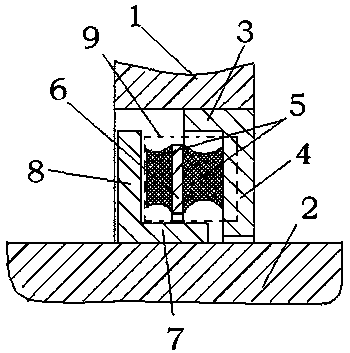 A method for adjusting nonlinear variable stiffness of rubber-metal composite spherical hinge