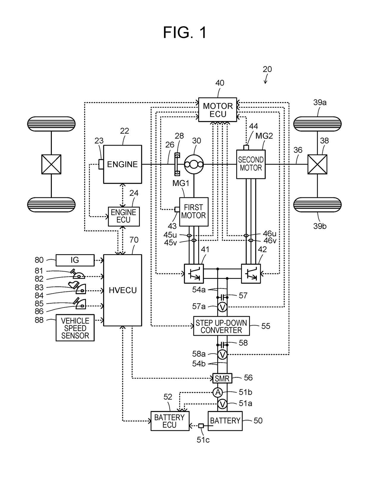 Hybrid vehicle and control method therefor