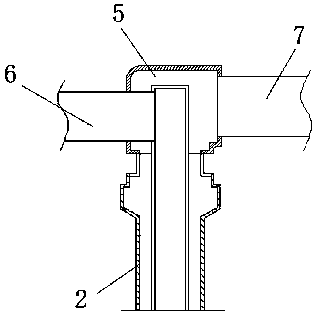 White smoke removing apparatus used for non-ferrous metal processing and convenient for flue gas recovery