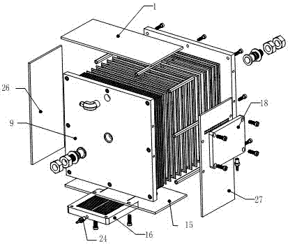 Resin cast Brownian gas electrolysis module