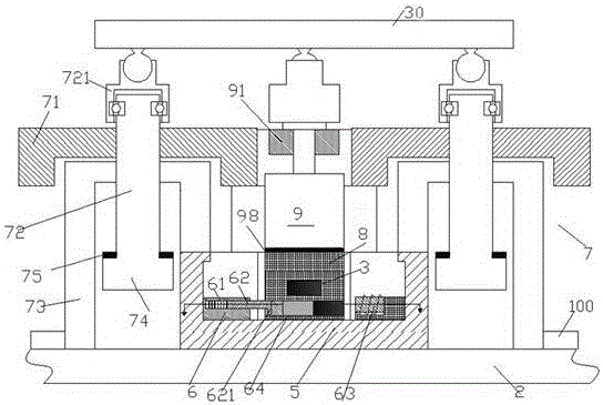 Novel support table structure for instrument equipment