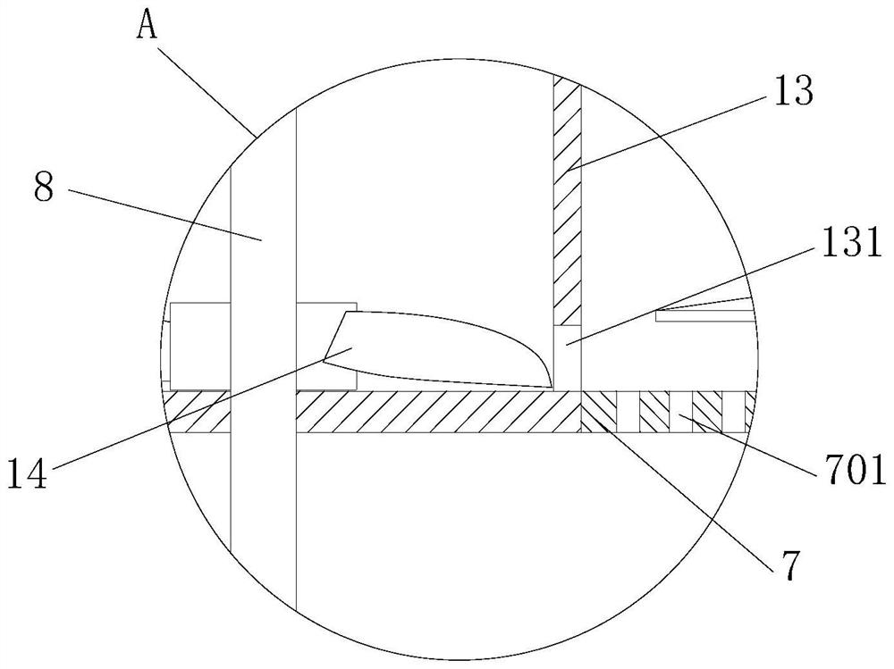 Food production raw material stirring device