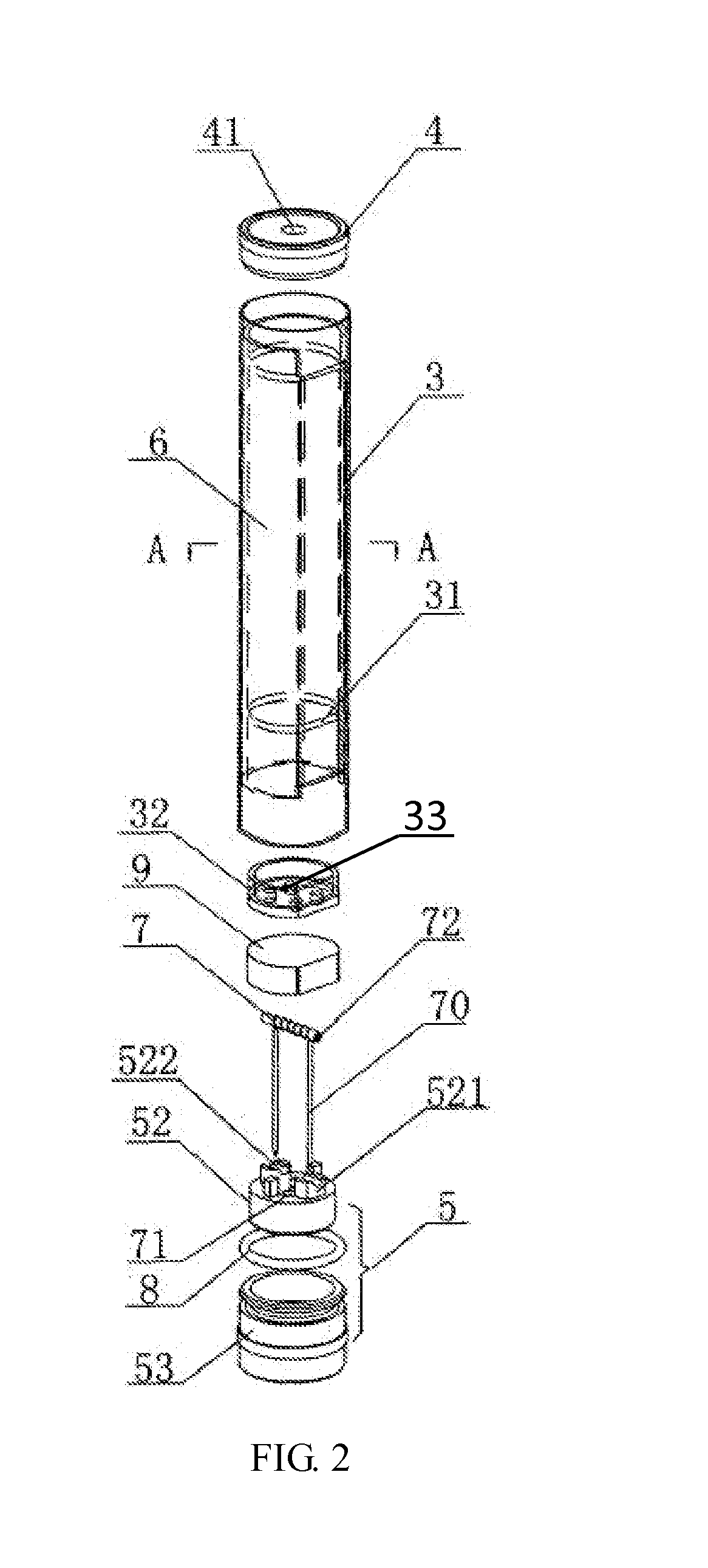 Atomizing nozzle and electronic atomizing inhaler