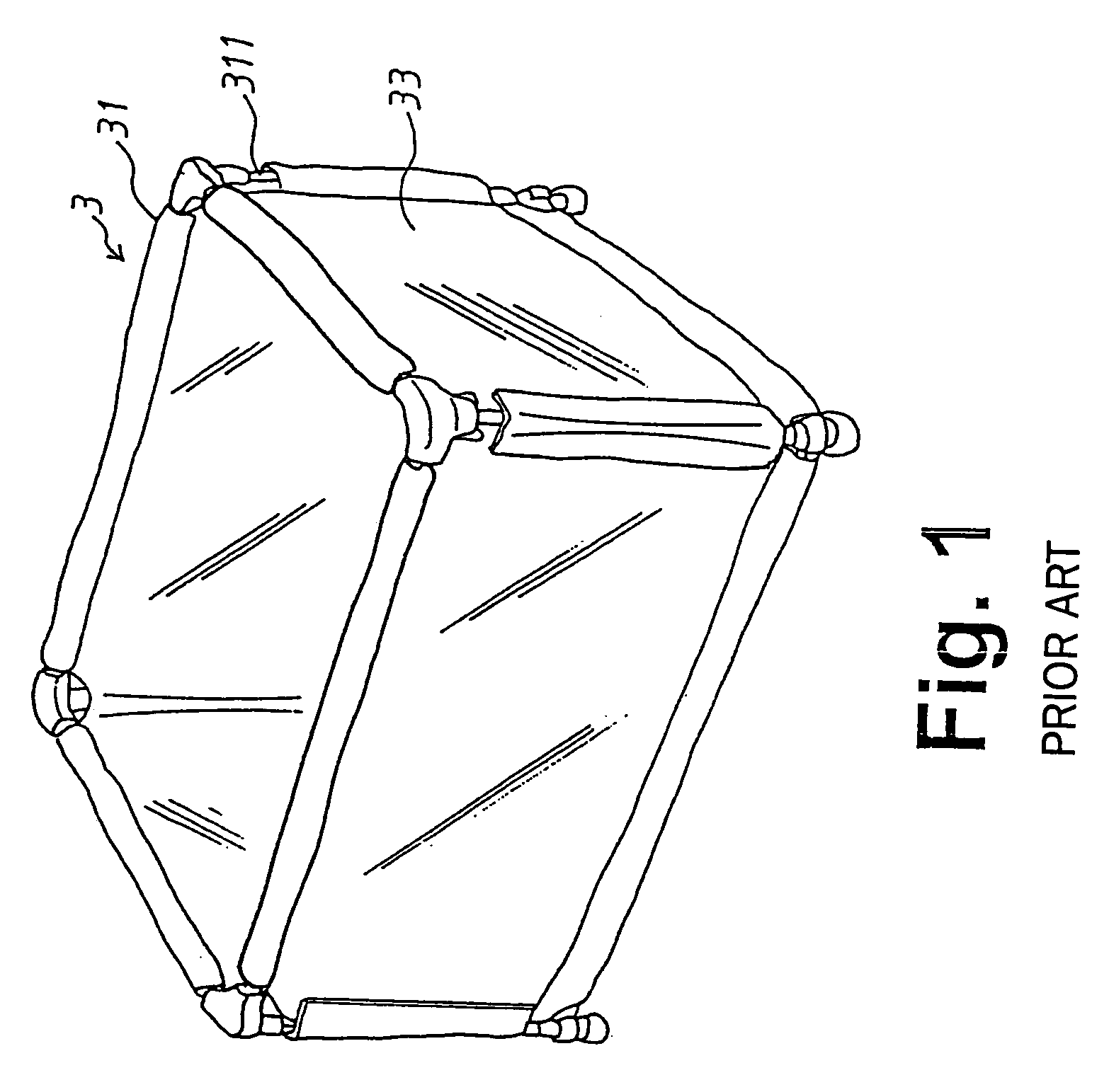 Playpen with double columns at each corner