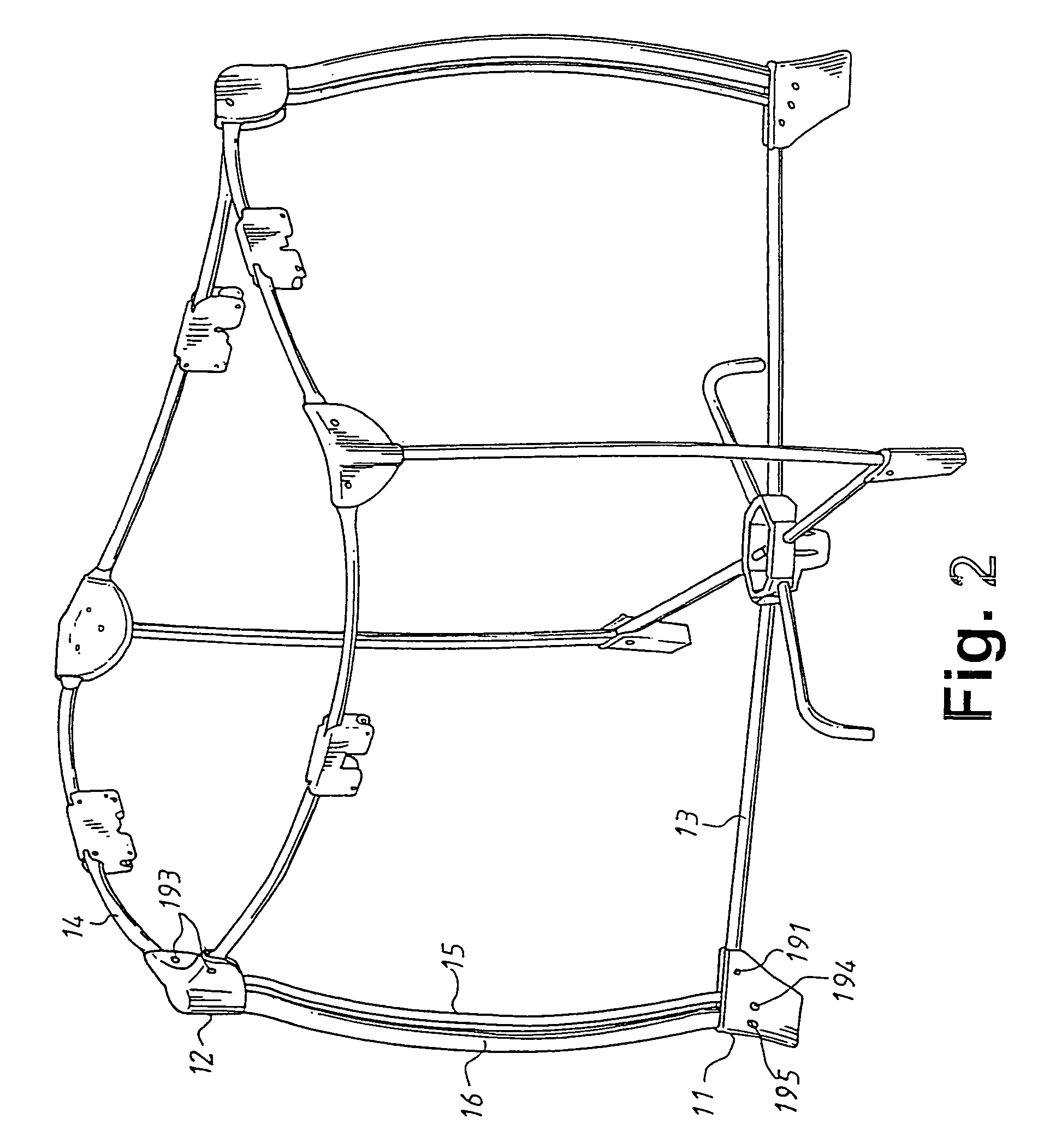 Playpen with double columns at each corner