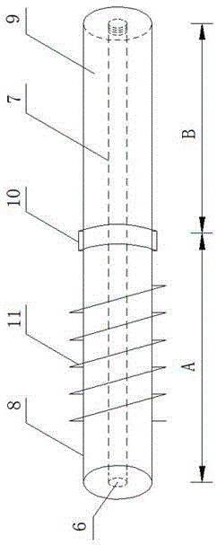 Active refrigeration and self-recovery cold region side slope support structure and construction method