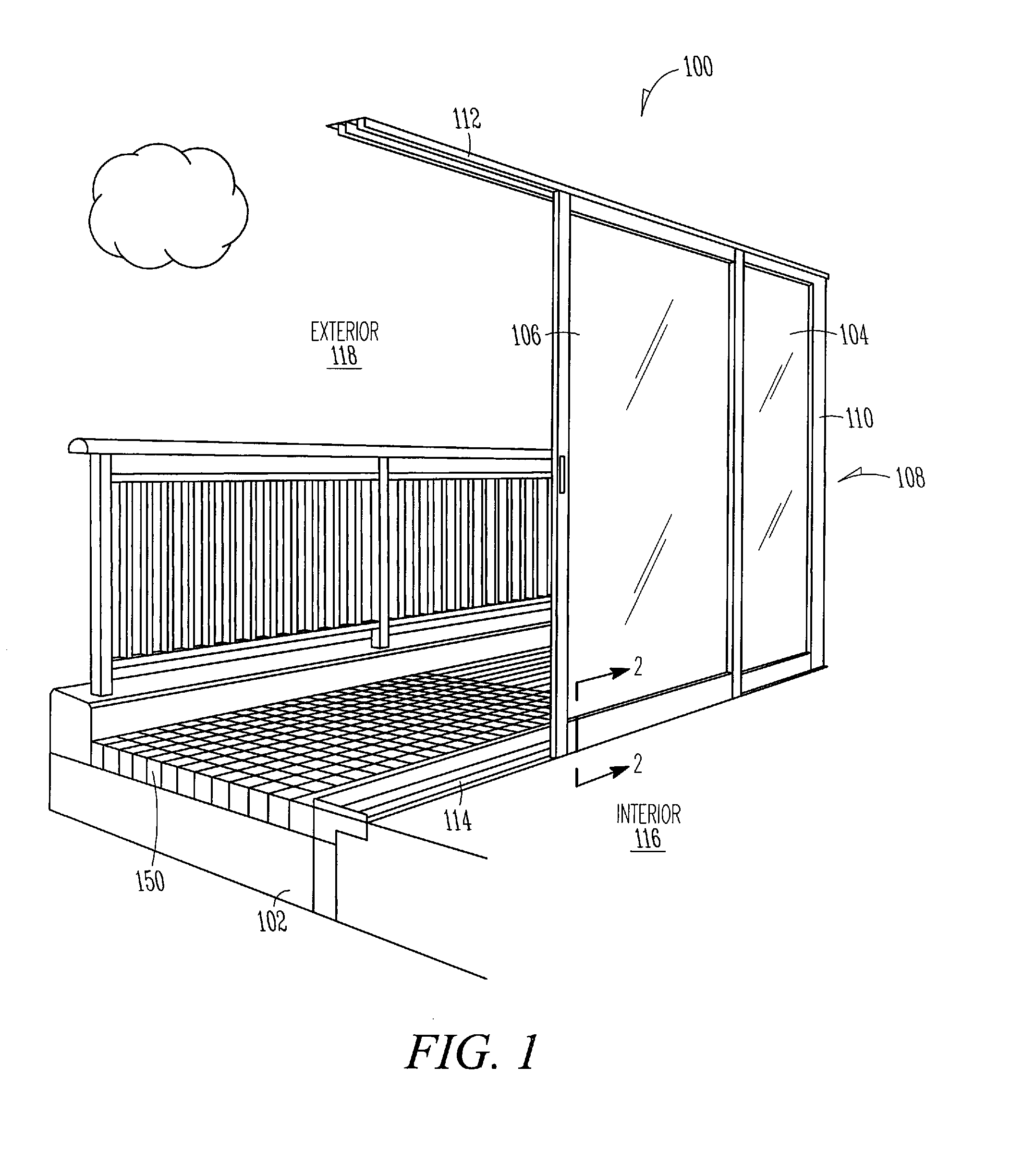 Low profile, self-draining threshold assemblies